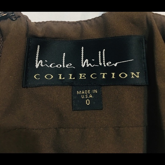 Nicole Miller Leopard Wiggle Dress Bustle Back - Picture 5 of 6